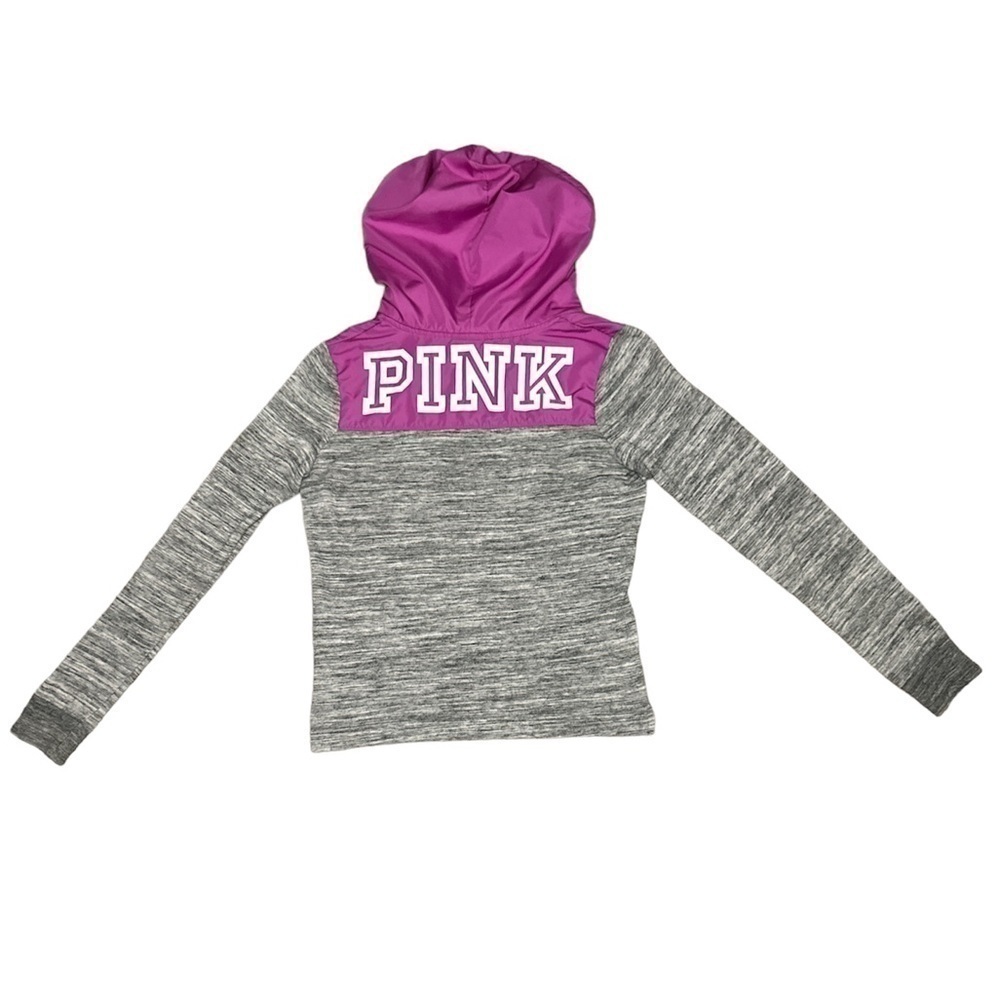 𝅺victoria’s Secret PINK Quarter Zip Hooded Pullover